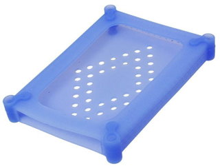 Protection Case for HDD 2.5" in Blue Silicone - Logilink ICA-HD 26SLB