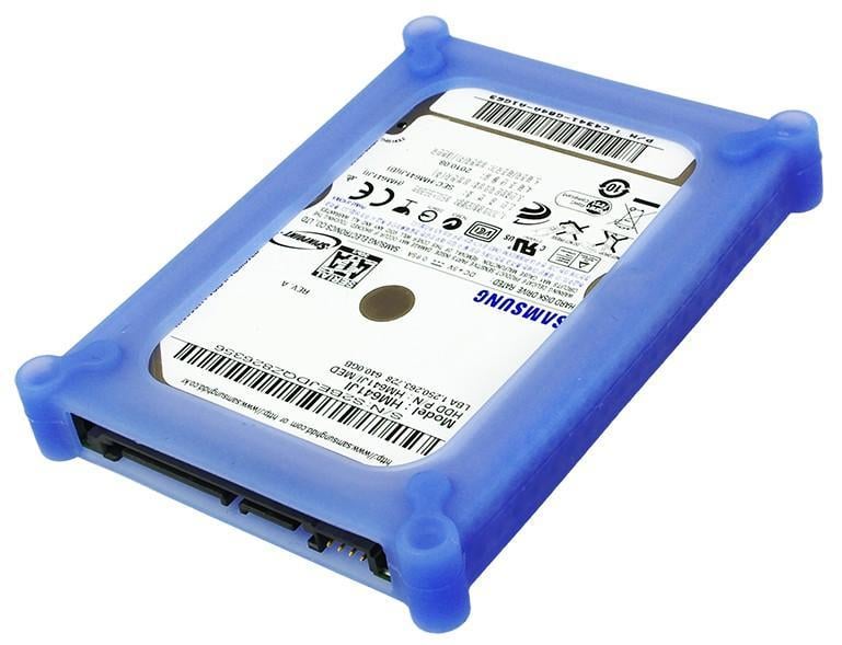 Scatola di Protezione per 1 HDD 2,5'' in Silicone Azzurro - Logilink ICA-HD 26SLB
