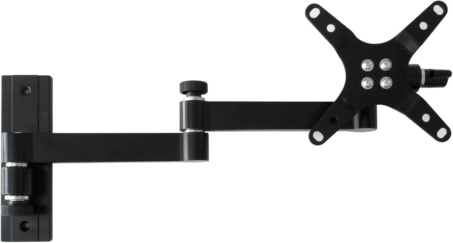 Supporto a muro per TV LED LCD 13-30'' inclinabile 3 snodi nero - Techly ICA-LCD 104BK