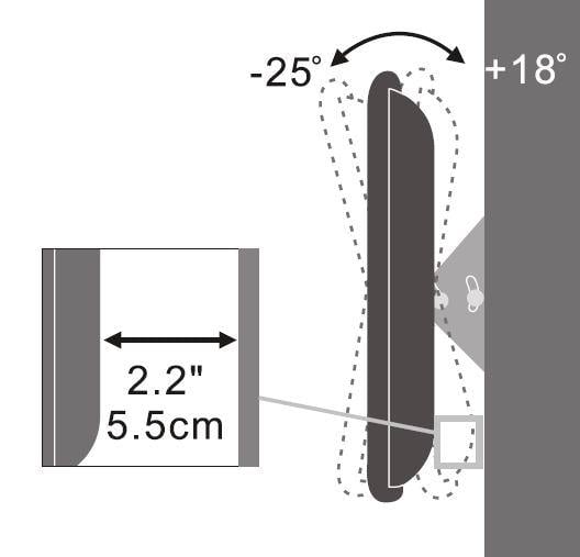 Supporto a muro per TV LED LCD 13''-31'' inclinabile - Techly ICA-LCD 109