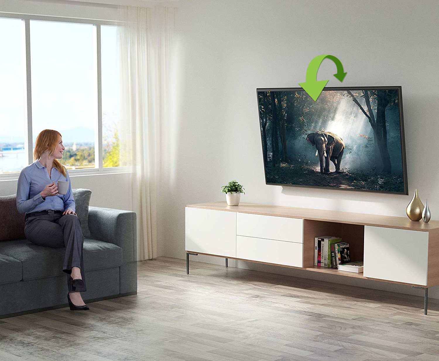 Supporto a muro per TV LED LCD 13''-31'' inclinabile - Techly ICA-LCD 109