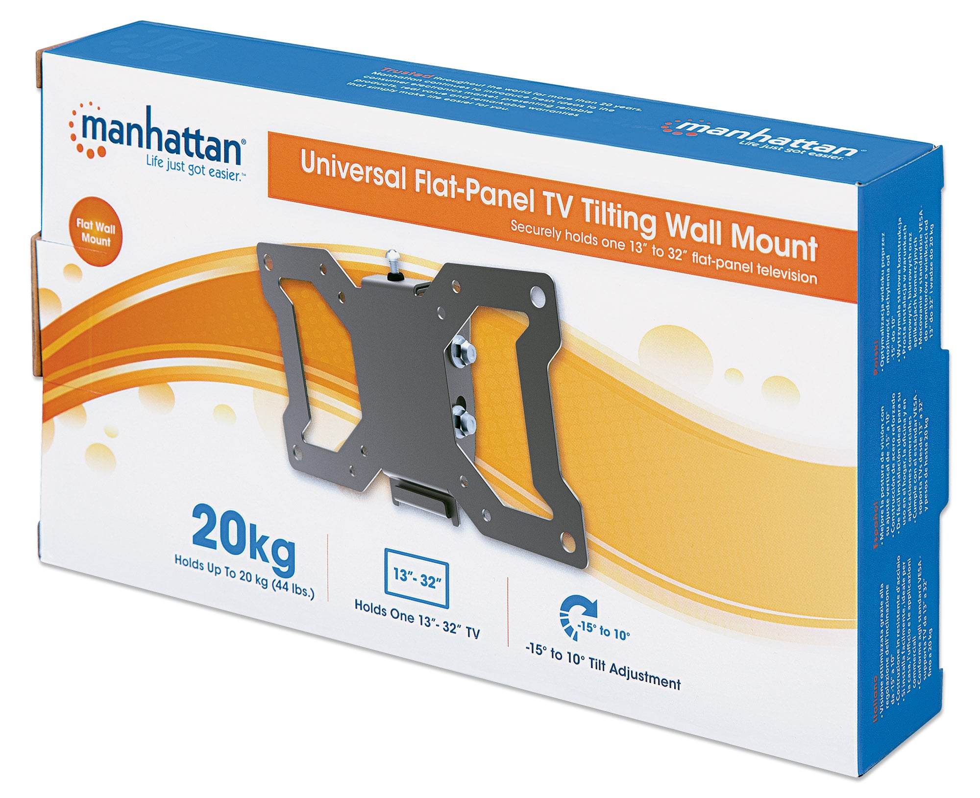 Universal Wall Mount Tilt for 13 LED TV - 32 " - Manhattan ICA-LCD 109 M
