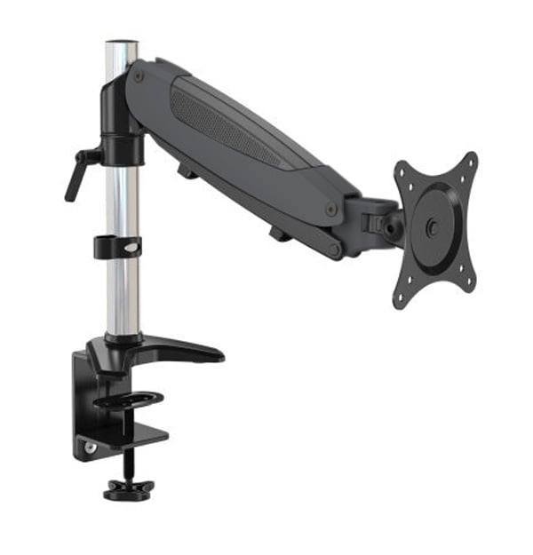 Supporto Tubolare a Gas da Scrivania per Monitor 15-27'' 360mm Nero - Techly ICA-LCD 111-BK