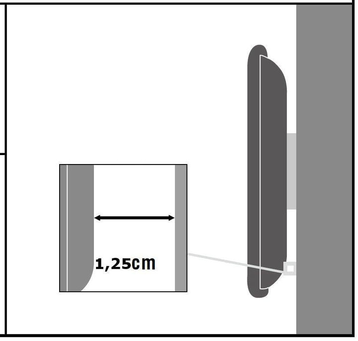 Supporto a Muro per TV LED LCD 13"-37" Fisso Bianco - Techly ICA-LCD 114WH
