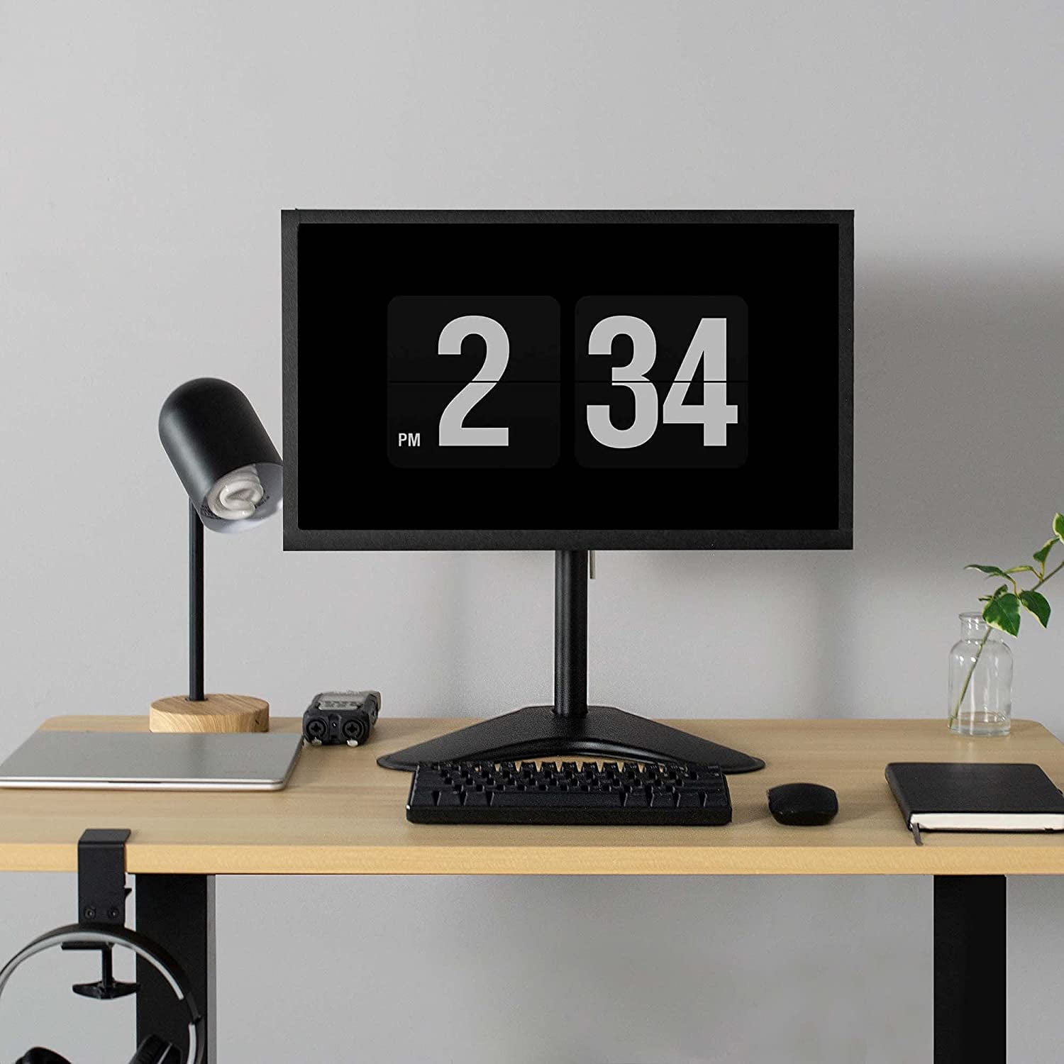 Supporto da scrivania per 1 Monitor LCD 13-27'' con base h.465mm - Techly ICA-LCD 2500