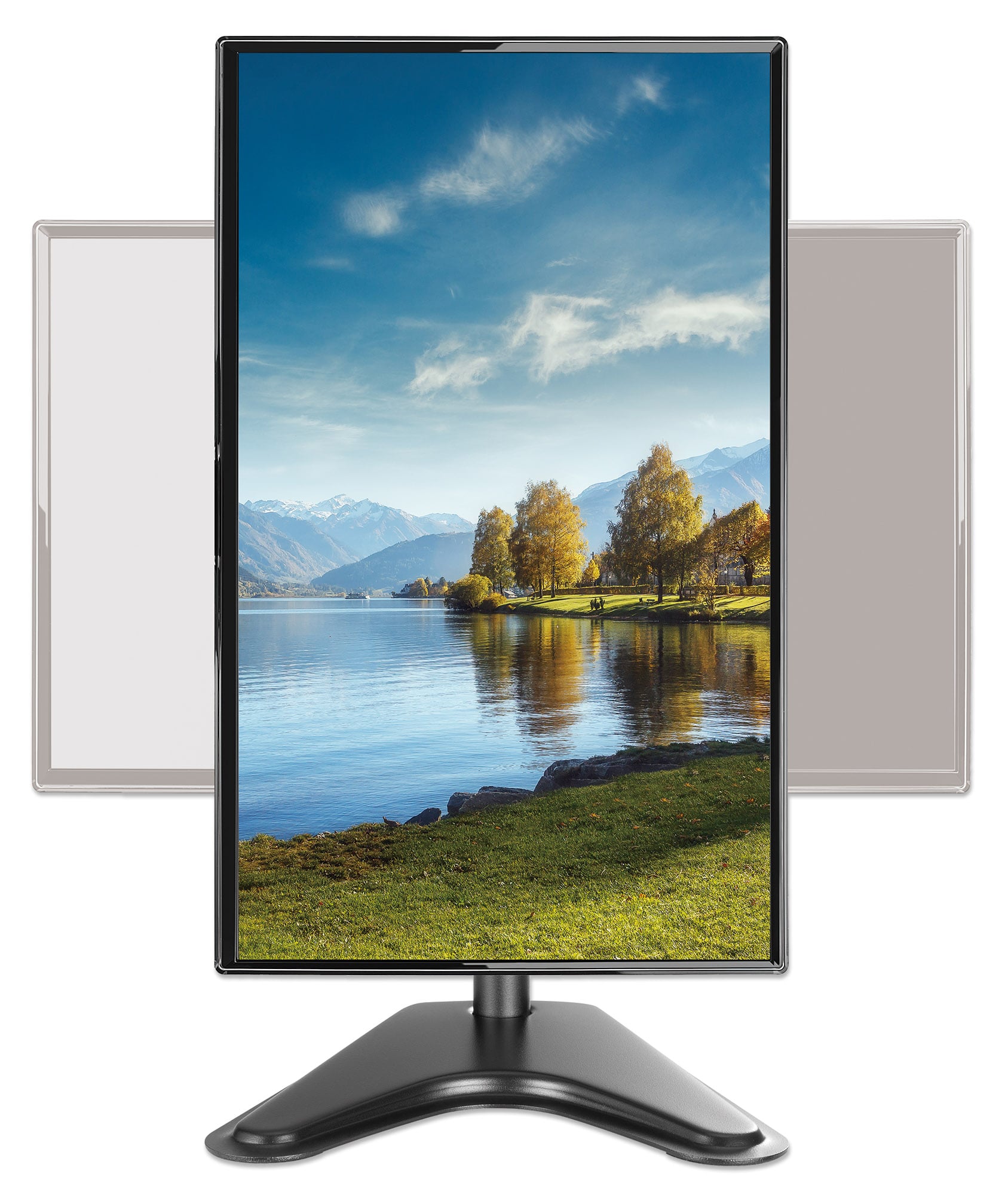 Stand da Scrivania per 1 Monitor LCD 17-27'' con base h.366mm - Manhattan ICA-LCD 2500E