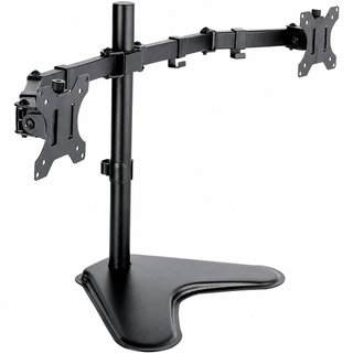 Desk Mount for 2 Monitor 13-32" with Base - Techly ICA-LCD 2524
