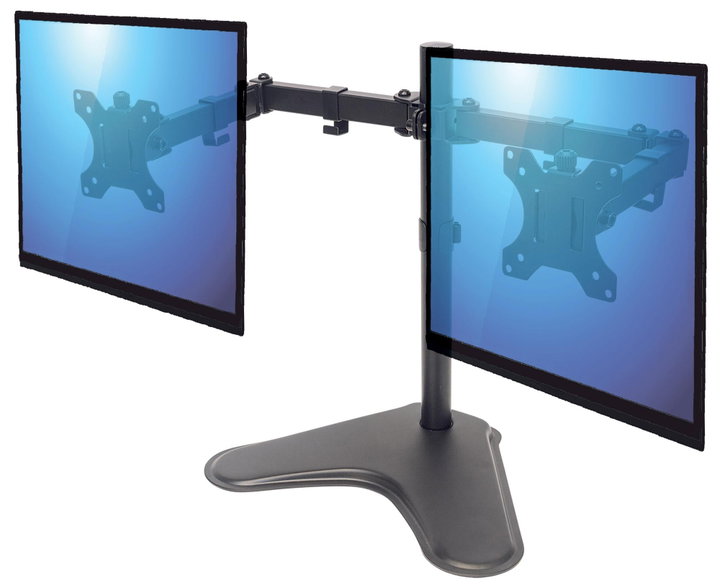 Supporto da Scrivania per 2 Monitor 13-32" con Base - Manhattan ICA-LCD 2524M