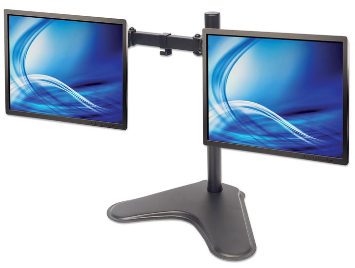 Supporto da Scrivania per 2 Monitor 13-32" con Base - Manhattan ICA-LCD 2524M
