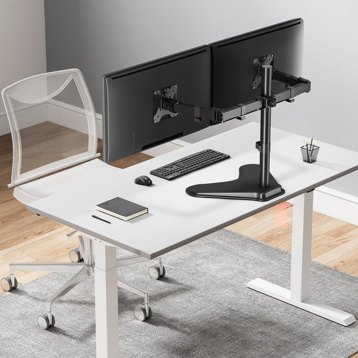 Supporto da Scrivania per 2 Monitor 13-32" con Base - Manhattan ICA-LCD 2524M