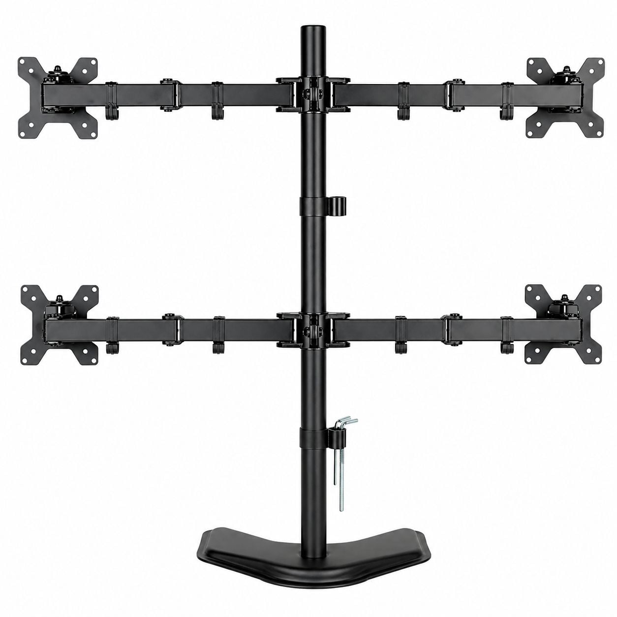 Supporto da Scrivania per 4 Monitor 13-27'' con base - Techly ICA-LCD 2540