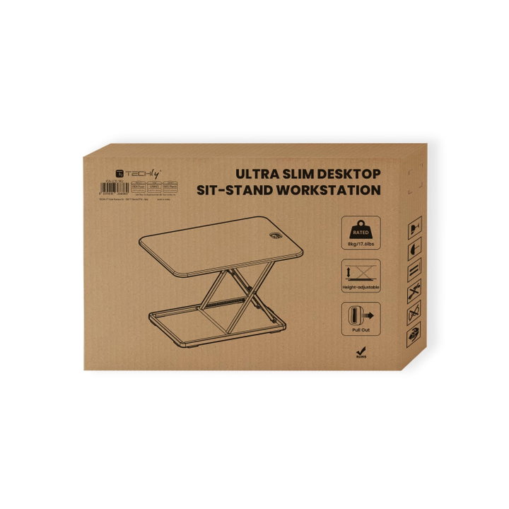 Convertitore da Scrivania Sit Stand Altezza Regolabile Ultra Slim - Techly ICA-LCD 302