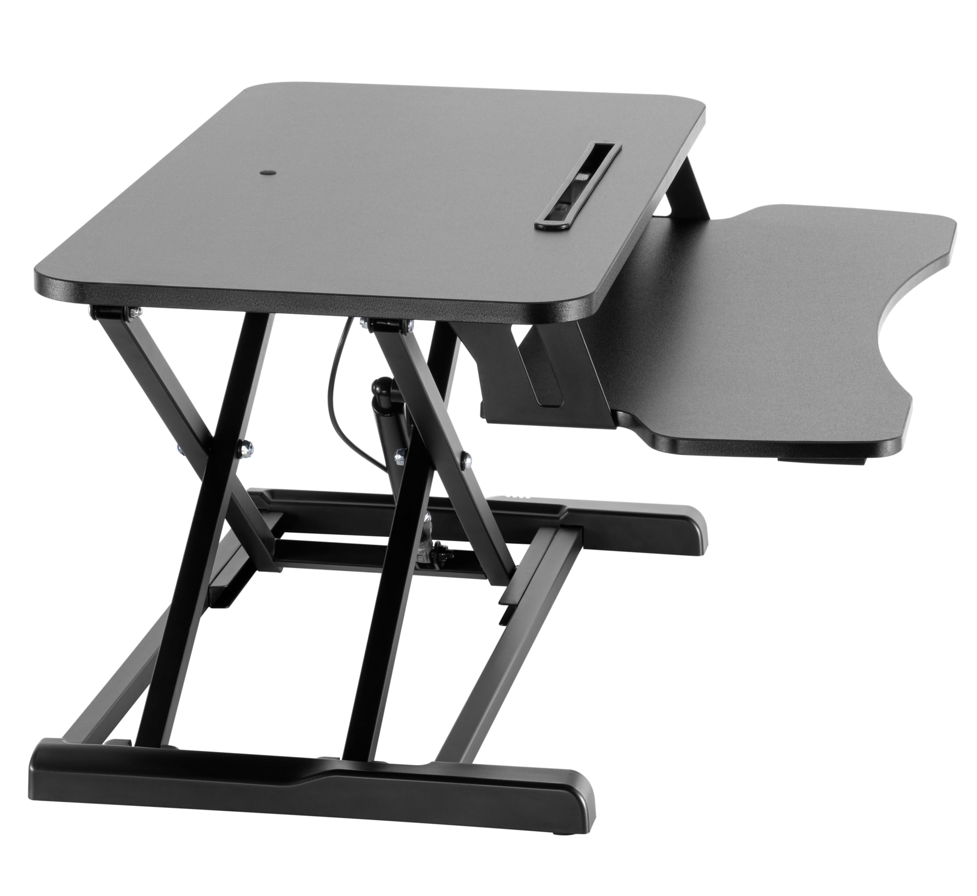 Convertitore da Scrivania In Piedi Sit Stand con Molla a Gas e Vassoio Porta Tastiera - Techly ICA-LCD 303