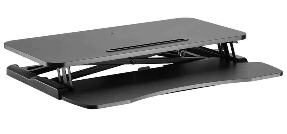 Convertitore da Scrivania In Piedi Sit Stand con Molla a Gas e Vassoio Porta Tastiera - Techly ICA-LCD 303