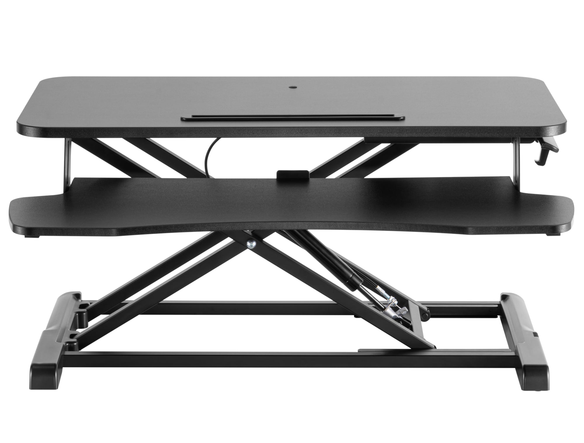 Convertitore da Scrivania In Piedi Sit Stand con Molla a Gas e Vassoio Porta Tastiera - Techly ICA-LCD 303