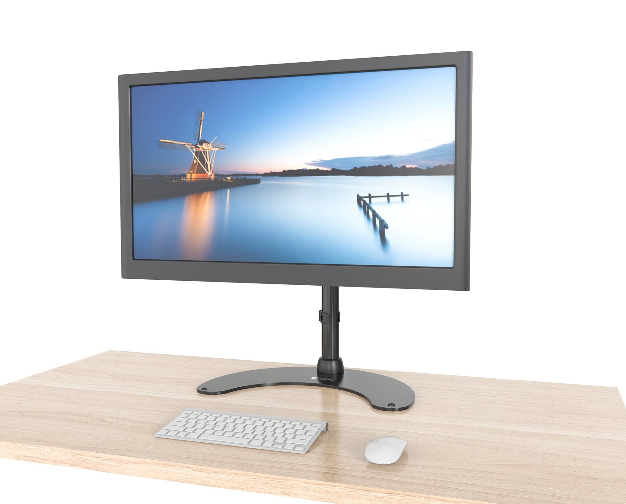 Supporto da scrivania per 1 Monitor LCD 13-27'' con base h.400mm - Techly ICA-LCD 3400