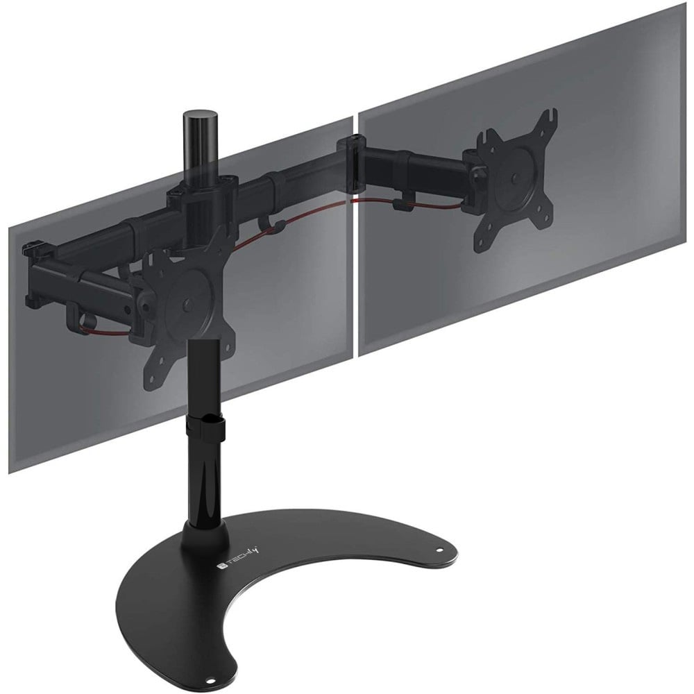 Supporto da scrivania per 2 Monitor 13-27'' con base h.400m - Techly ICA-LCD 3410