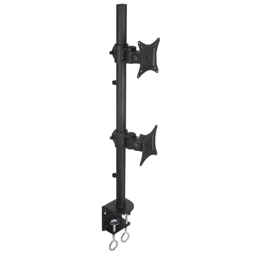Supporto da Scrivania per 2 Monitor 13-27'' con Morsetto - Techly ICA-LCD 350-D