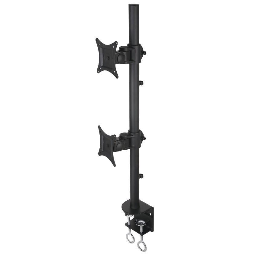 Supporto da Scrivania per 2 Monitor 13-27'' con Morsetto - Techly ICA-LCD 350-D