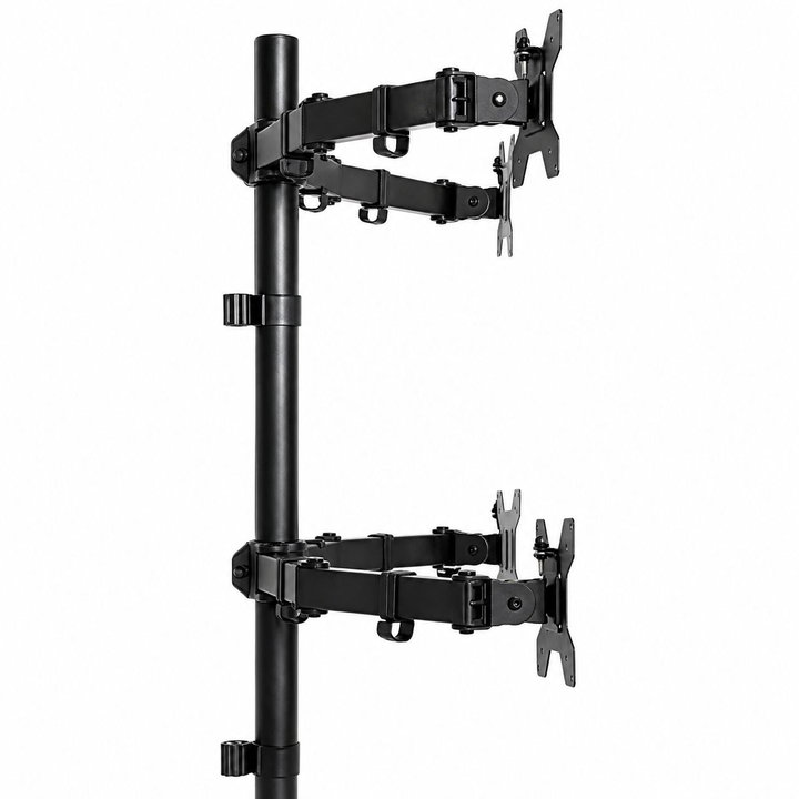 Supporto da scrivania per 4 monitor 13-27" VESA 75x75/100x100 mm - Techly ICA-LCD 382-Q
