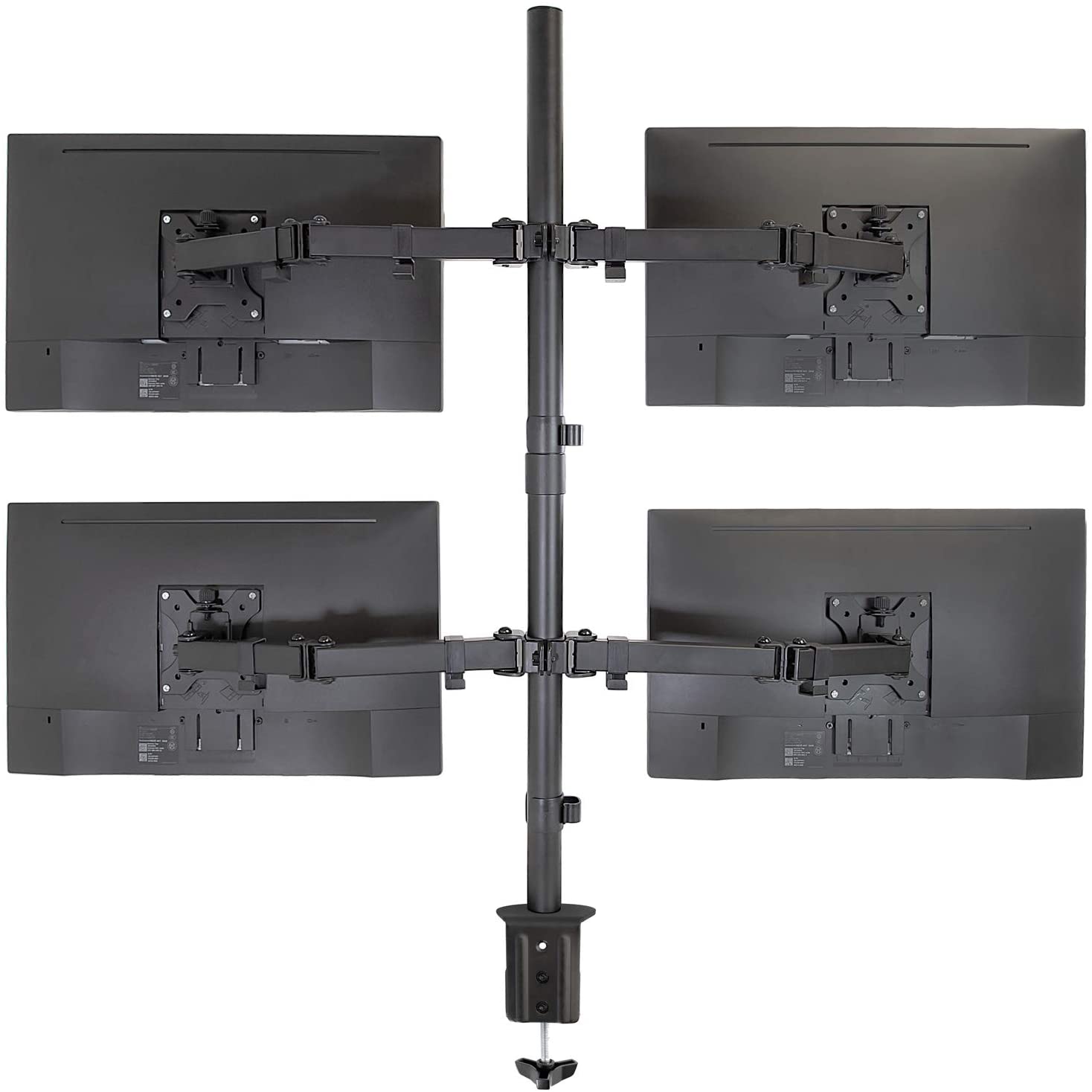 Support desk 4 Monitor 13 - 27 " VESA Clamp/Vite Passante - Techly ICA-LCD 382 -Q