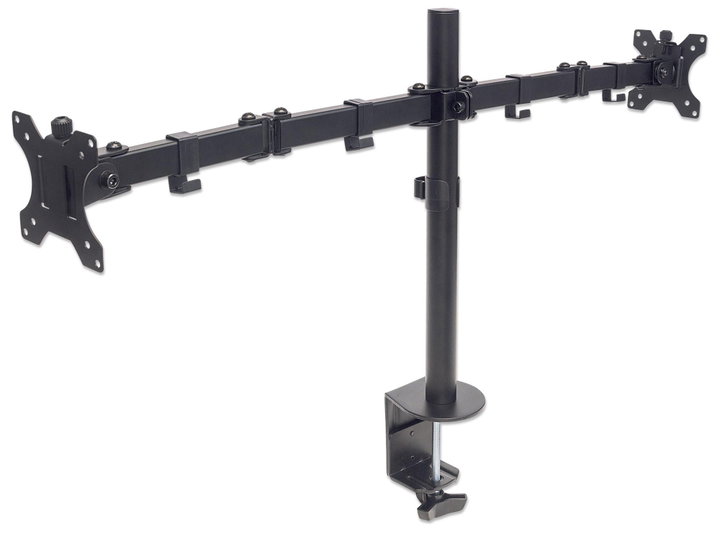 Supporto scrivania 2 monitor 13-32" con morsetto - Manhattan ICA-LCD 461-D