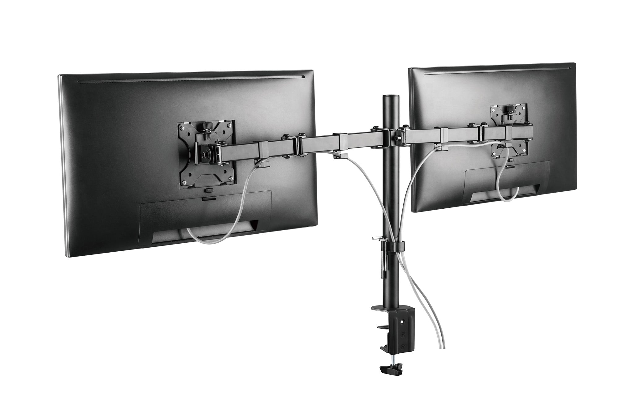Supporto da Scrivania per 2 Monitor 13-32'' con Morsetto - Manhattan ICA-LCD 461-D