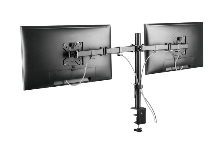 Supporto scrivania 2 monitor 13-32" con morsetto - Manhattan ICA-LCD 461-D