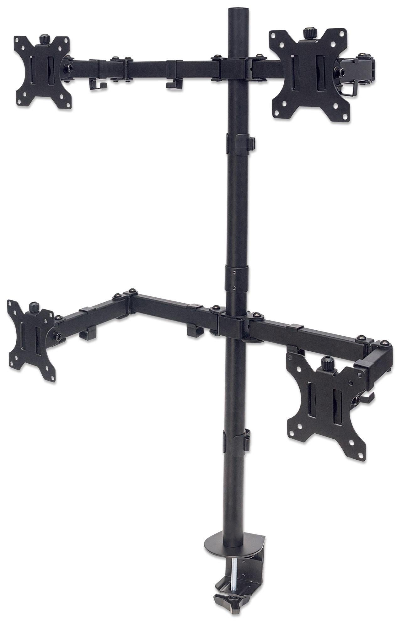 Desk support for 4 Monitor 13 - 32 " with Clamp - Manhattan ICA-LCD 461 -Q