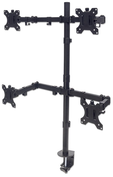 Supporto da Scrivania per 4 Monitor 13-32" con Morsetto - Manhattan ICA-LCD 461-Q