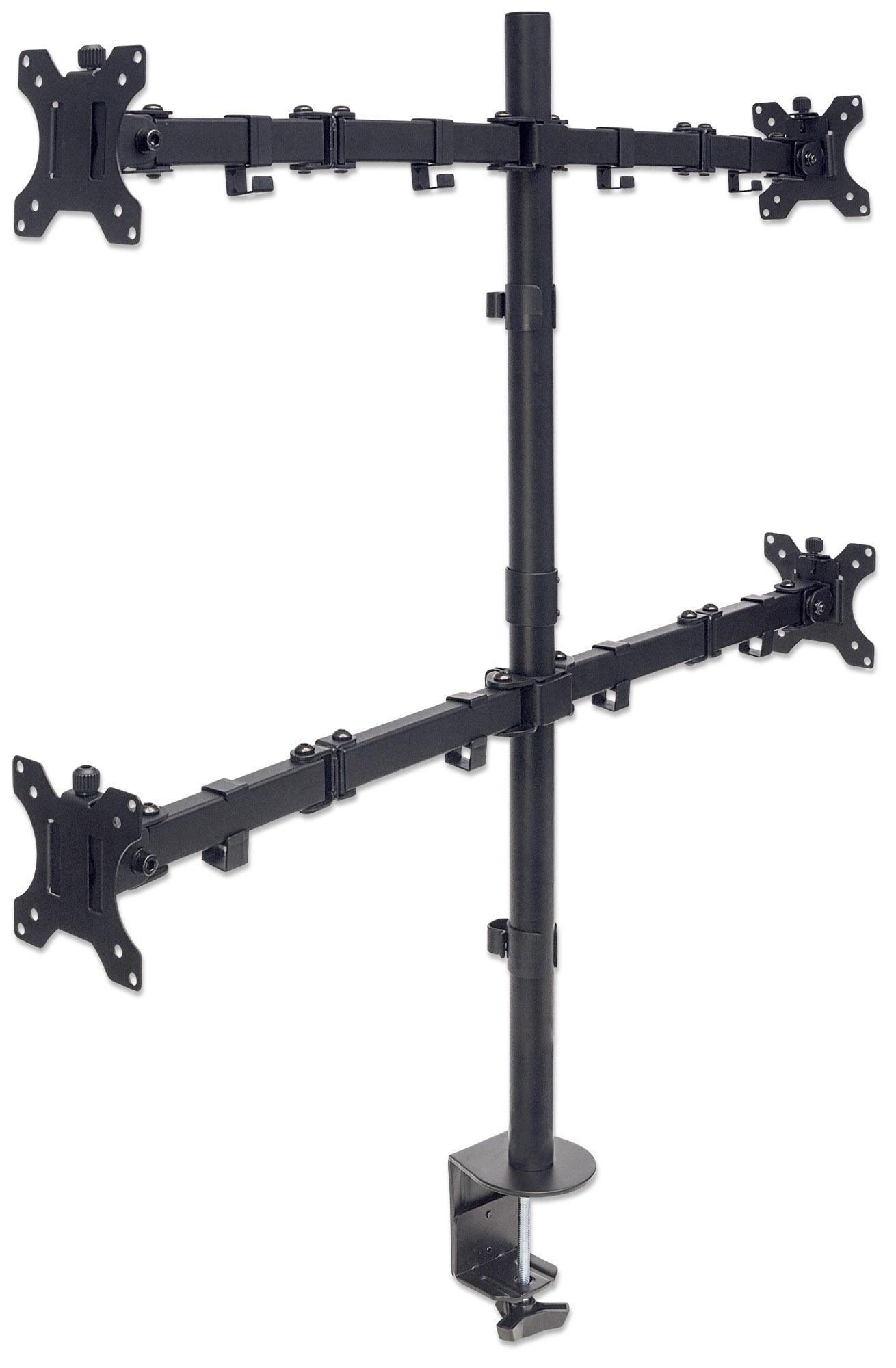 Desk support for 4 Monitor 13 - 32 " with Clamp - Manhattan ICA-LCD 461 -Q