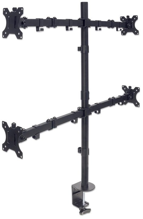 Supporto da Scrivania per 4 Monitor 13-32" con Morsetto - Manhattan ICA-LCD 461-Q