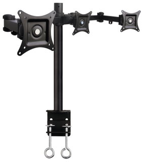 Desktop stand for 3 Monitor 13-24" with Clamp - Techly ICA-LCD 482-T