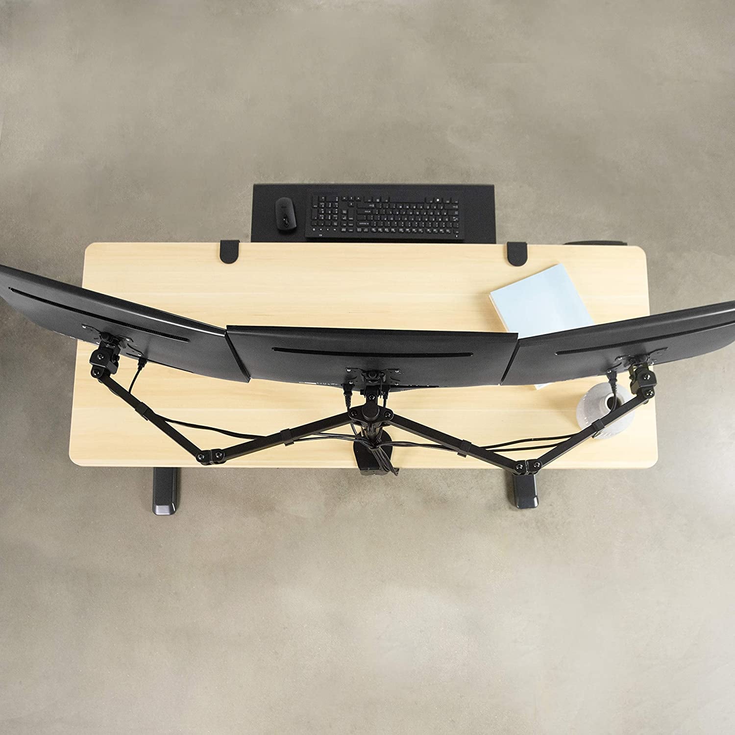 Supporto da scrivania per 3 Monitor 13-24'' con morsetto - Techly ICA-LCD 482-T