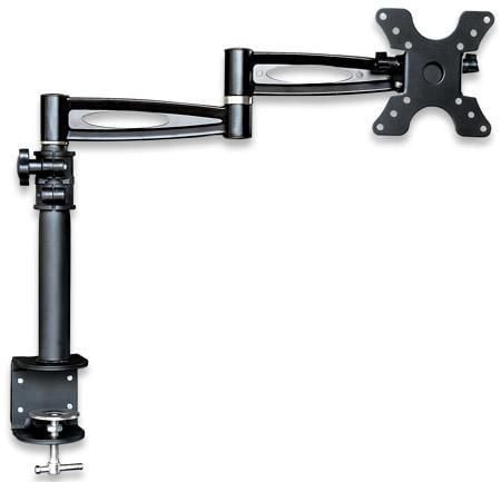 Desktop Monitor Mount 13-27" Long Tilt Arm Black - Techly ICA-LCD 502BK