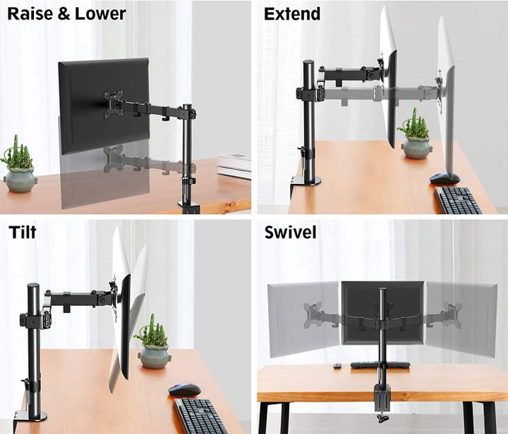 Supporto da Scrivania per Monitor 13-32'' - Techly ICA-LCD 503BK