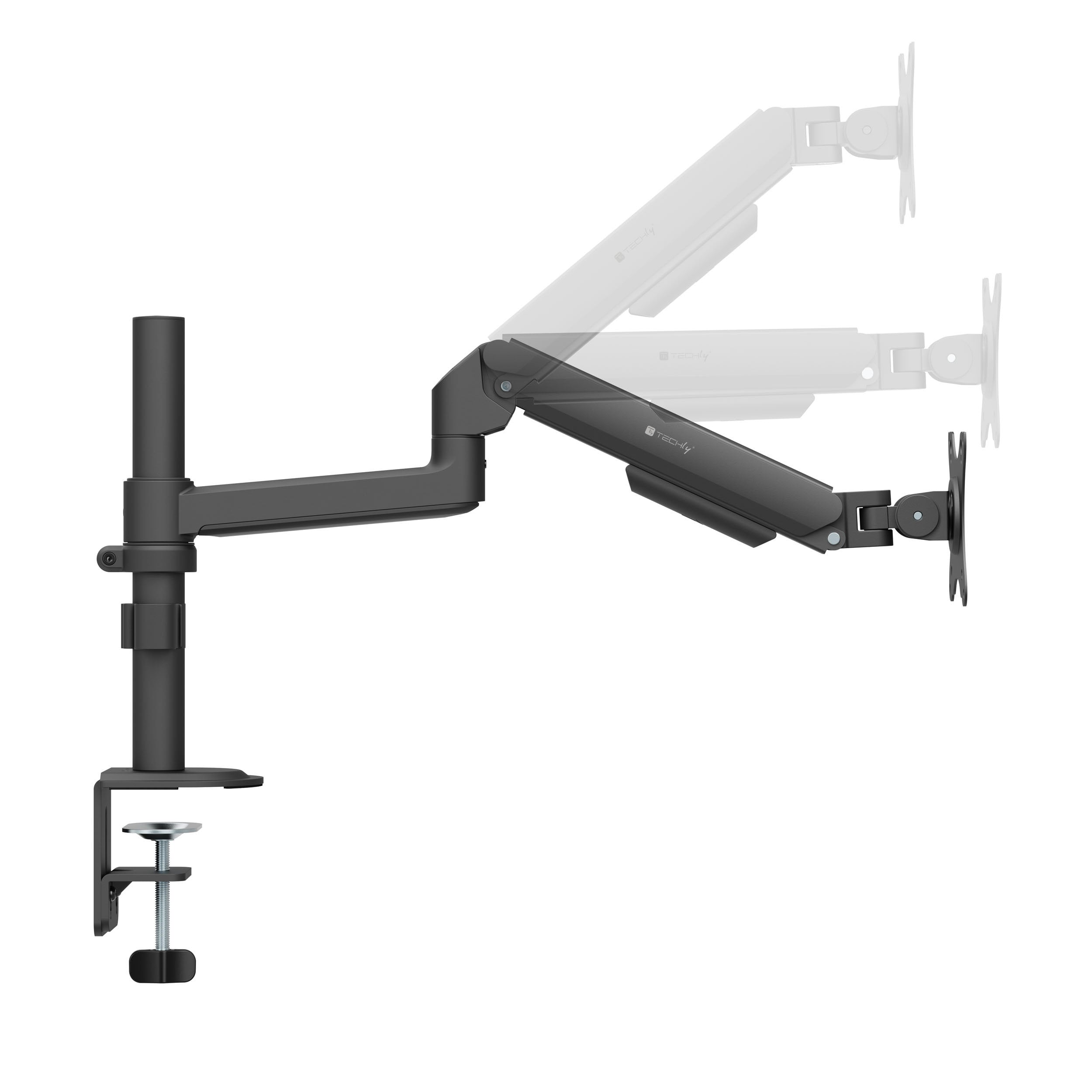 Supporto da Scrivania per Monitor 17-32'' con Molla a Gas Estensione 501 mm - Techly ICA-LCD 519B
