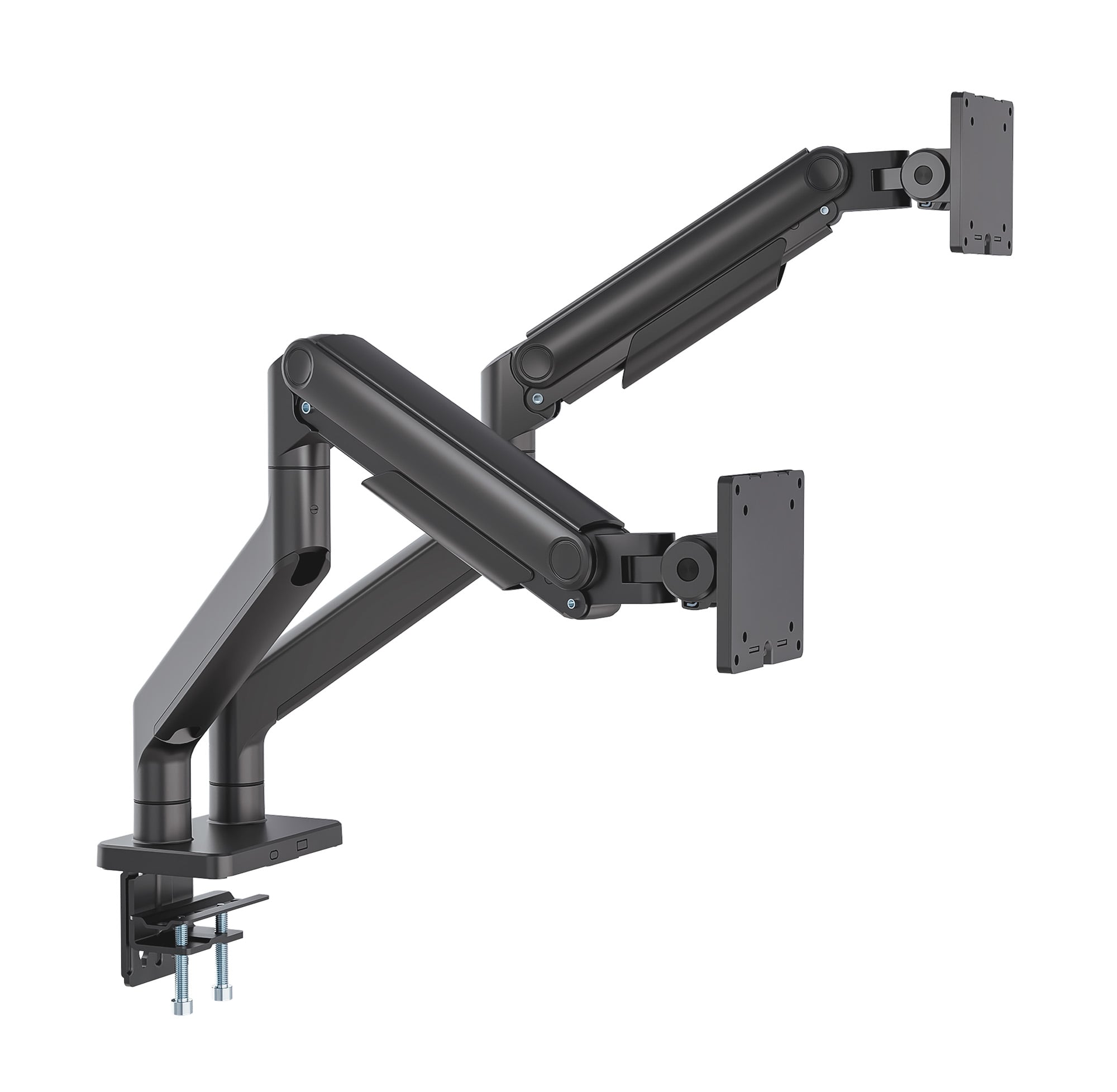 Supporto da Scrivania per Doppio Monitor 17-45'' con Molla Meccanica in Alluminio - Manhattan ICA-LCD 545