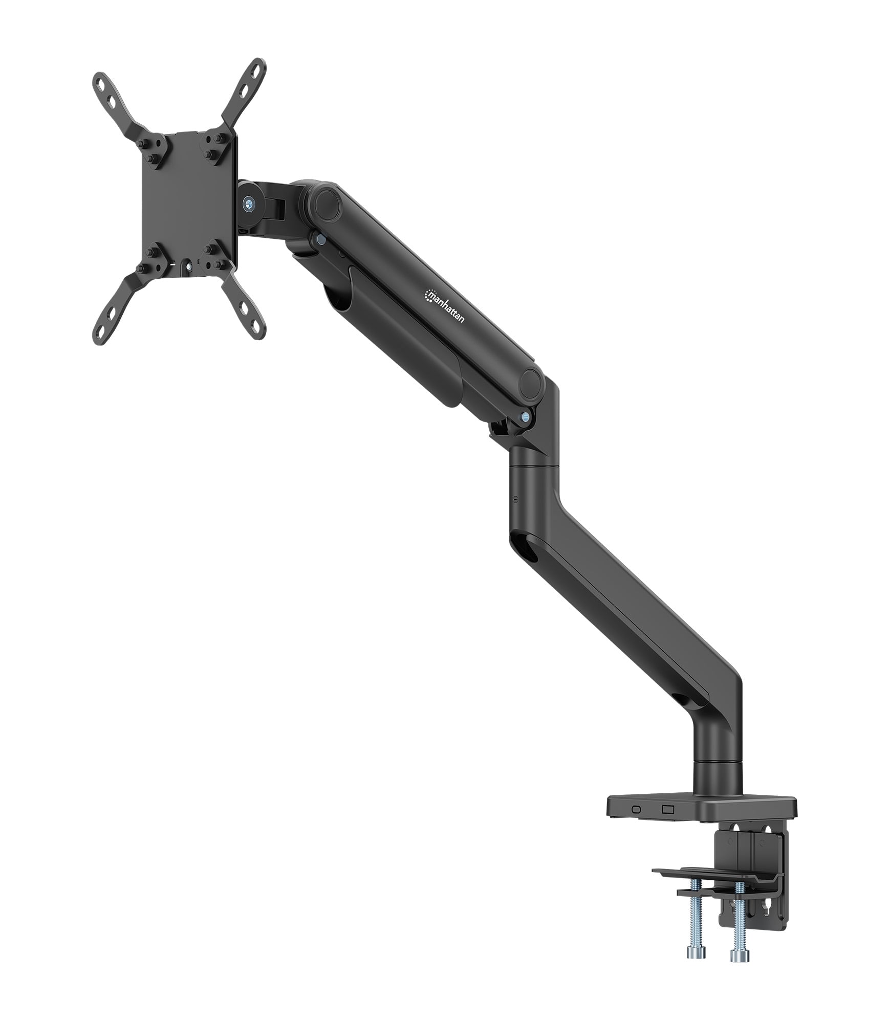Supporto da Scrivania per Monitor Singolo 17-49'' con Molla Meccanica in Alluminio - Manhattan ICA-LCD 549