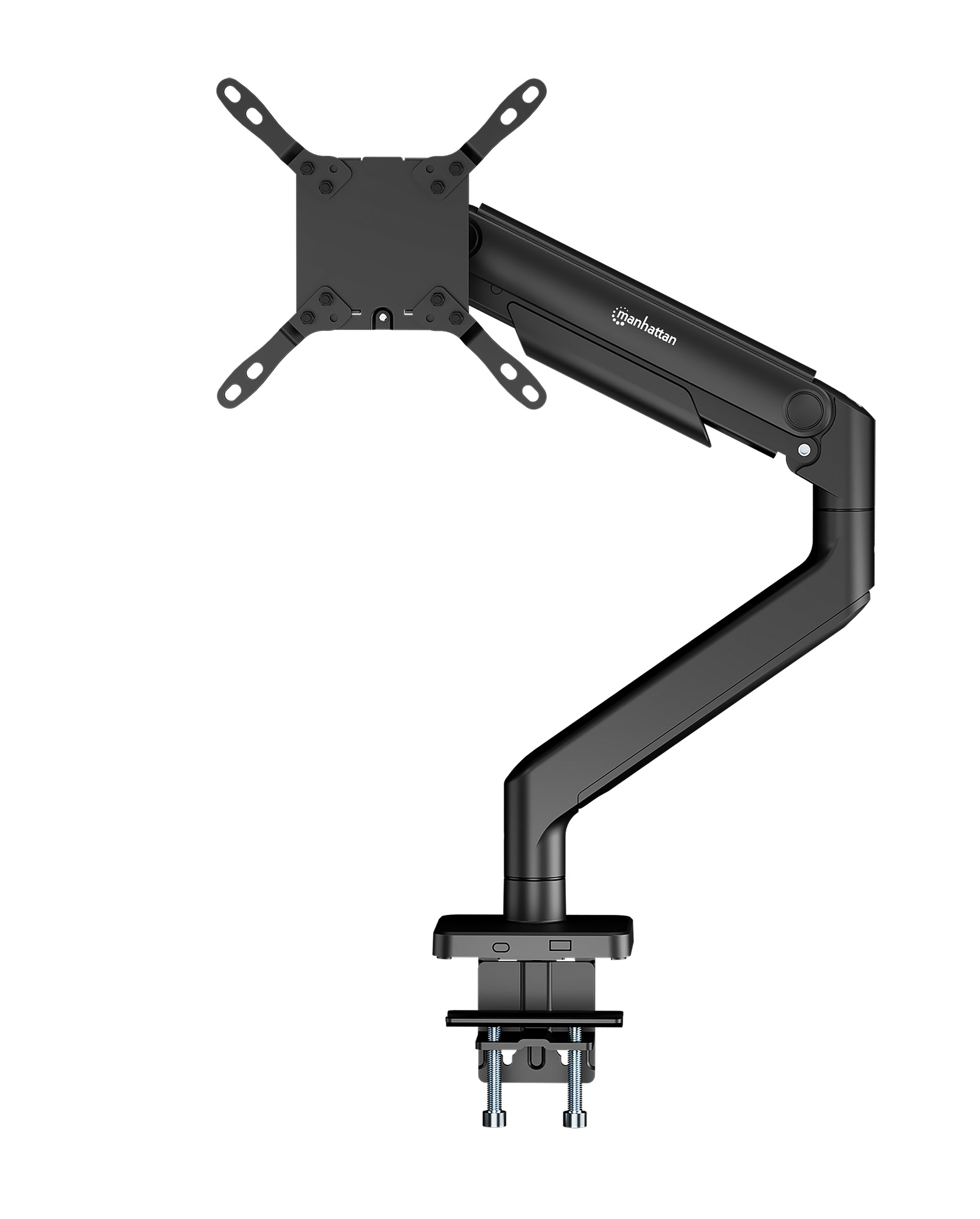 Supporto da Scrivania per Monitor Singolo 17-49'' con Molla Meccanica in Alluminio - Manhattan ICA-LCD 549