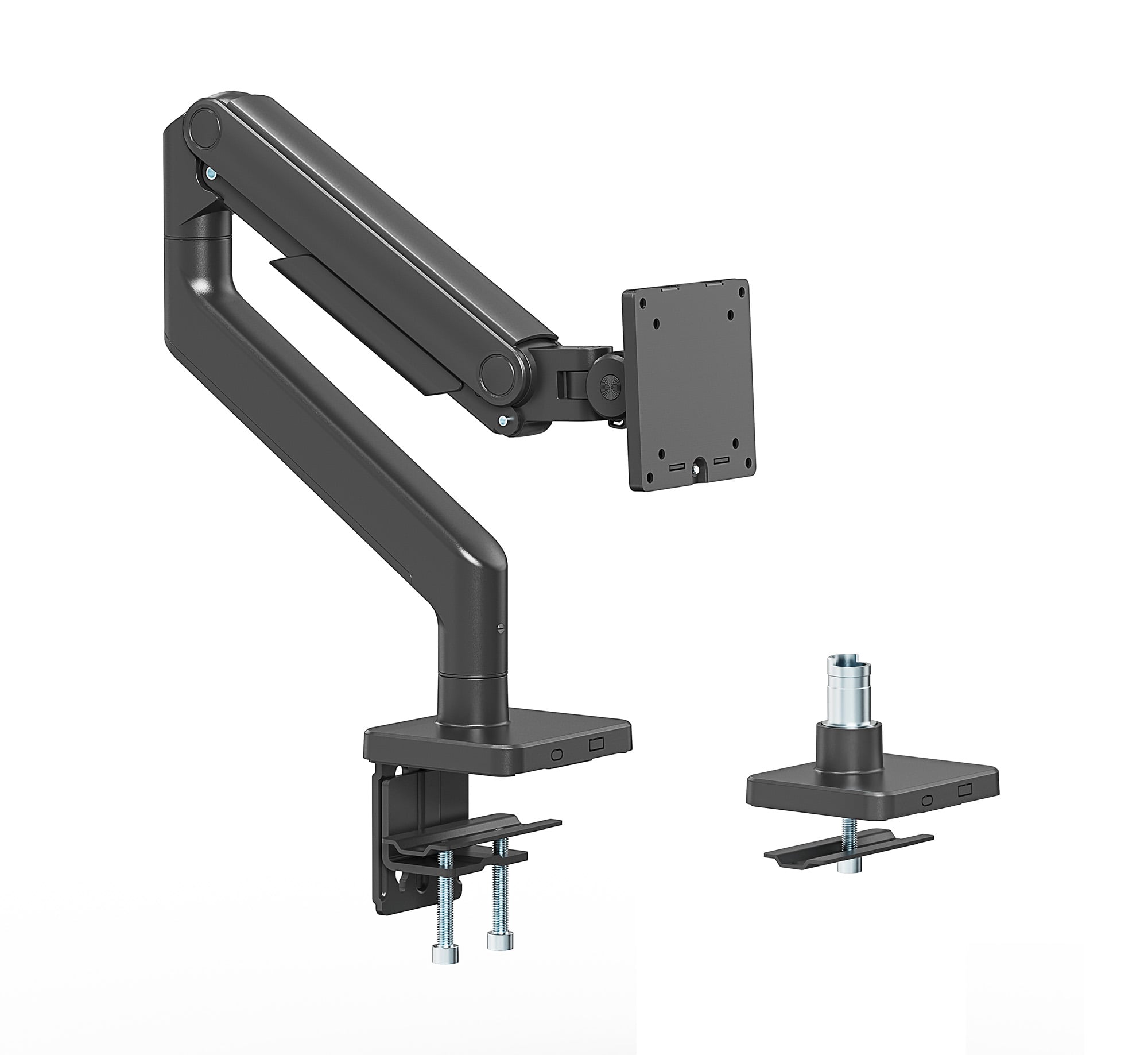 Supporto da Scrivania per Monitor Singolo 17-49'' con Molla Meccanica in Alluminio - Manhattan ICA-LCD 549