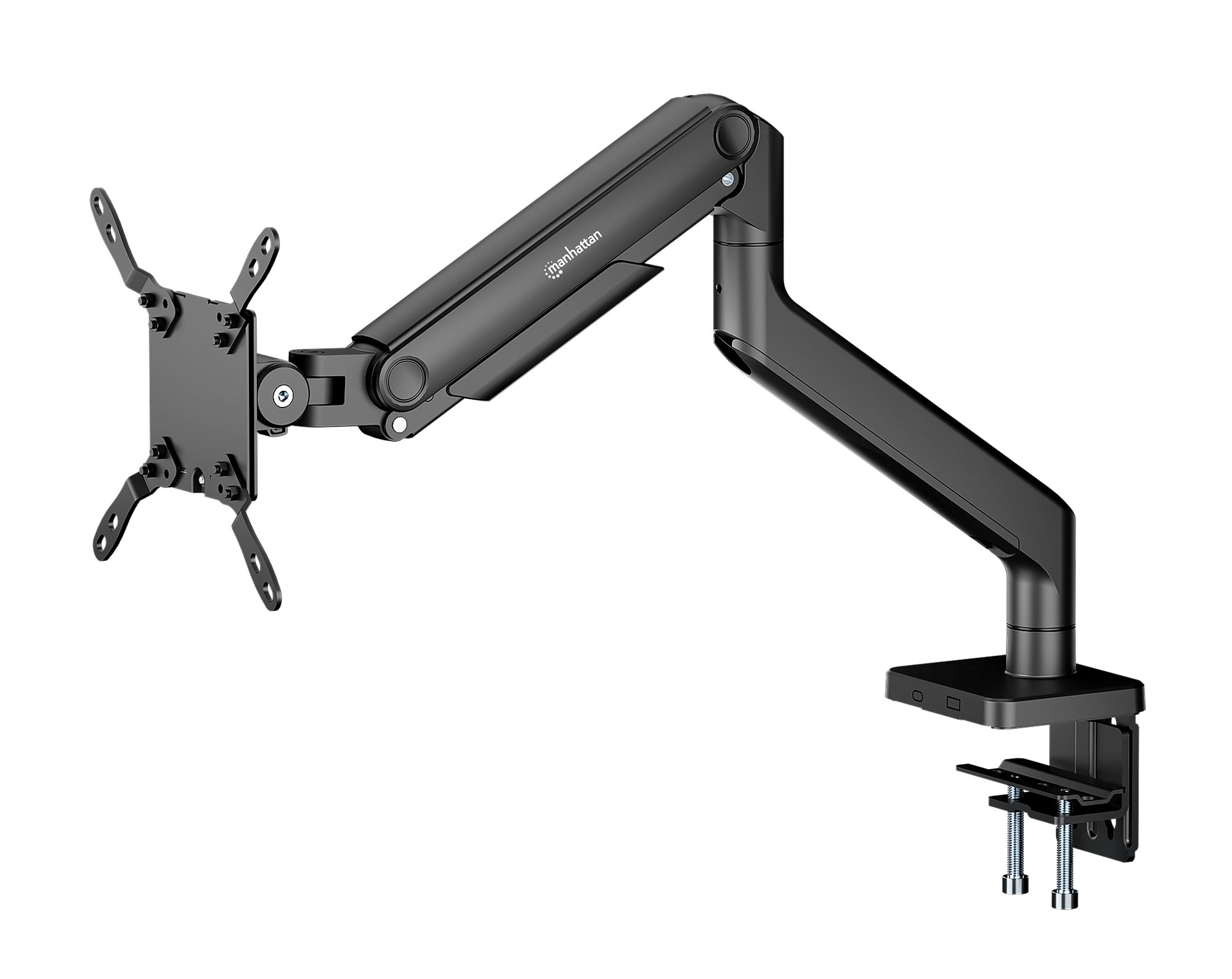 Supporto da Scrivania per Monitor Singolo 17-49'' con Molla Meccanica in Alluminio - Manhattan ICA-LCD 549