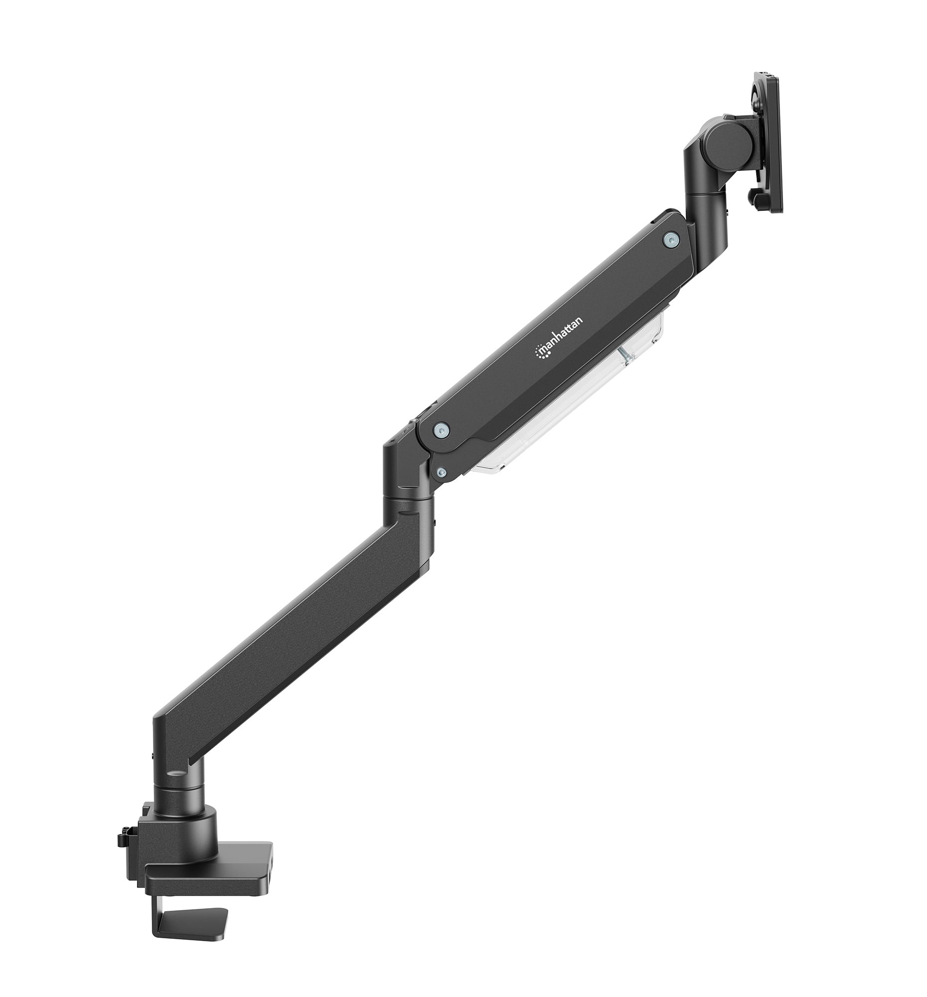 Supporto da Tavolo per Monitor Singolo 17-57'' con Molla a Gas in Alluminio Ultra Resistente con Porte - Manhattan ICA-LCD 557