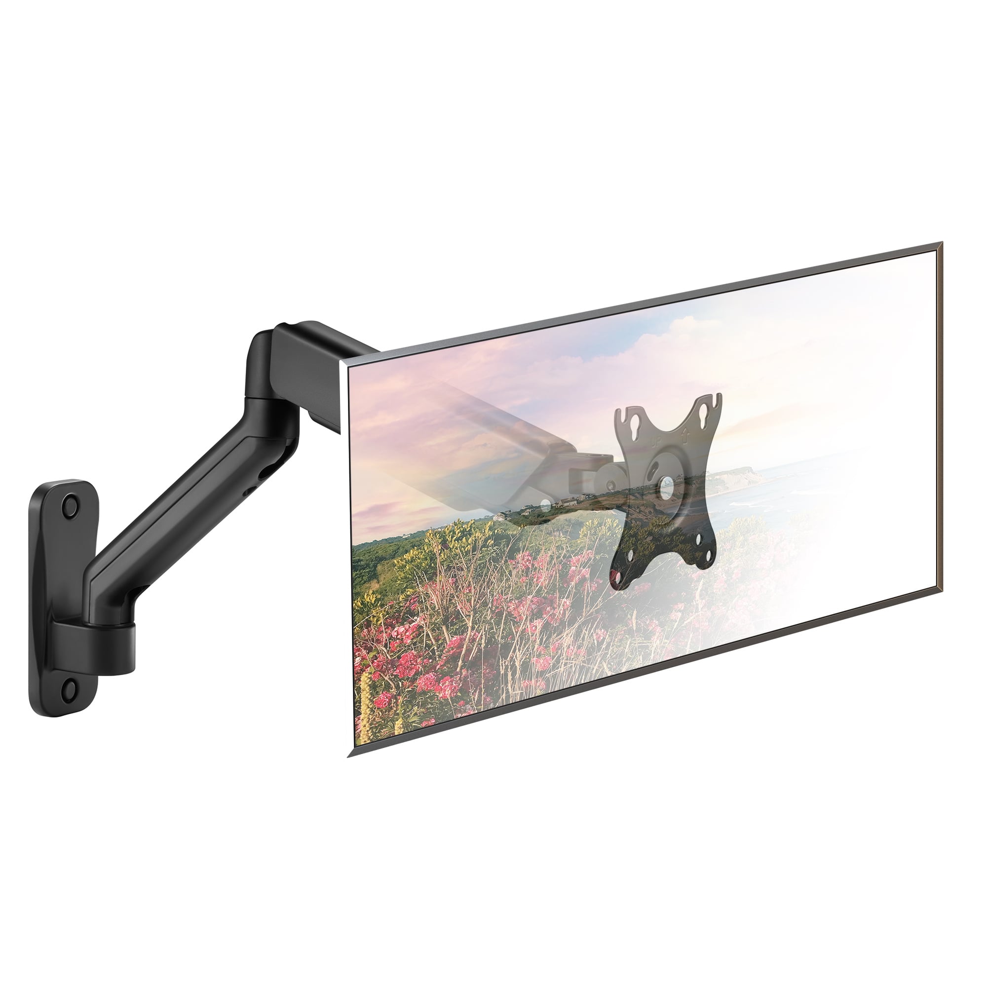Supporto a Muro con Molla per TV 17-32'' Estensione 55,1 cm - Techly ICA-LCD G112E