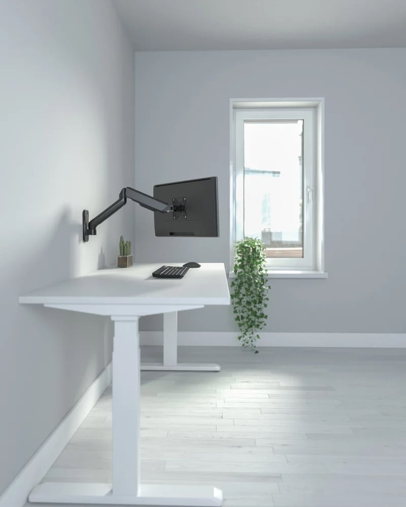 Supporto a Muro con Molla per TV 17-32'' Estensione 55,1 cm - Techly ICA-LCD G112E