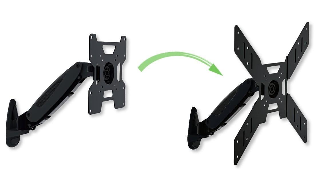 Adattatore per Supporto VESA da 200x200 a 400x400 Nero - Techly ICA-LCD G11A
