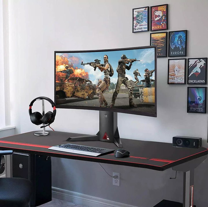 Supporto da Scrivania per Monitor Gaming LCD 17-32" Nero - Techly NP ICA-LCD G27
