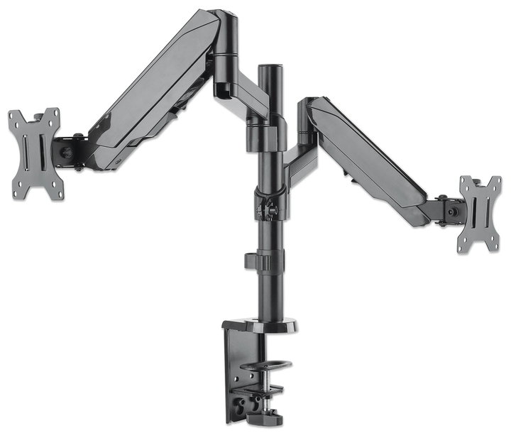 Supporto da Scrivania Doppio Monitor 17-32" con Molla a Gas Nero - Manhattan ICA-LCD G97MH
