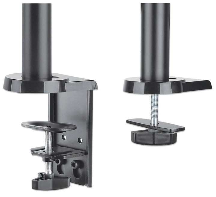 Supporto da Scrivania Doppio Monitor 17-32" con Molla a Gas Nero - Manhattan ICA-LCD G97MH