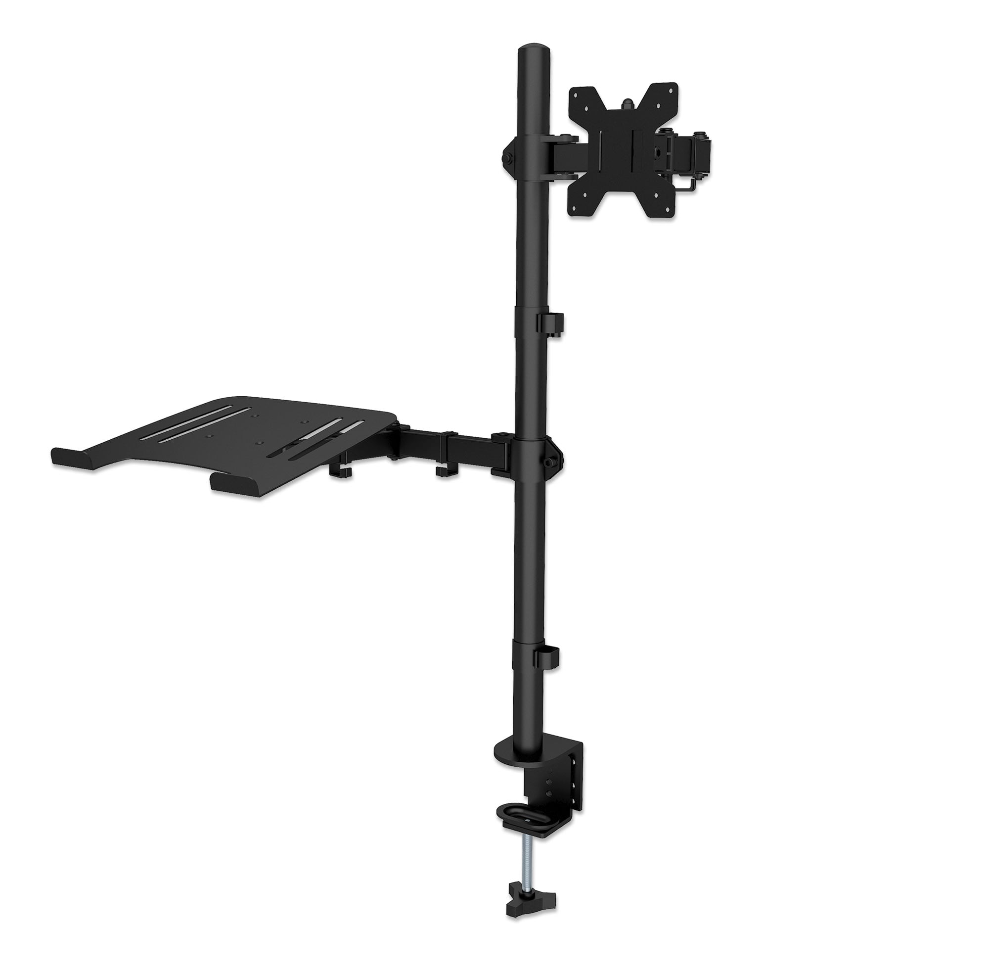 Supporto da Scrivania Braccio per Monitor 13-32'' e Mensola per Laptop - Manhattan ICA-LCD NTB136